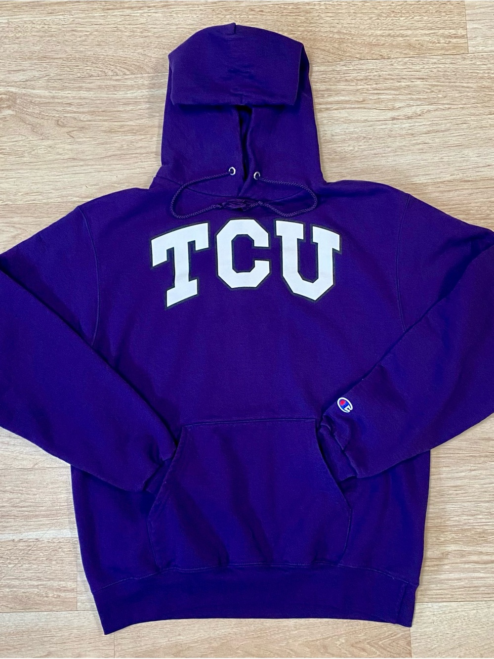 Texas Christian University Hoodie Mens Medium Purple TCU Horned Frogs Sweatshirt